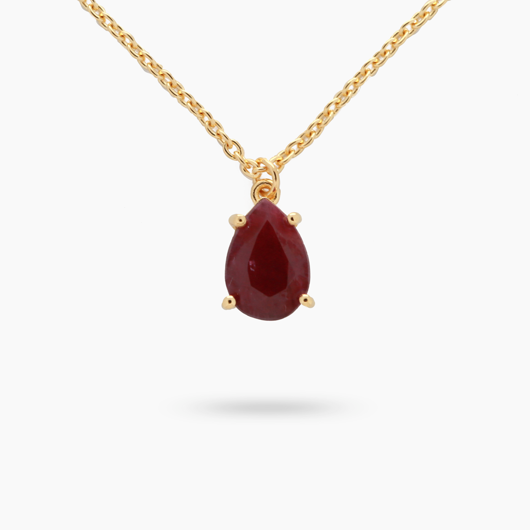 Amare Wear Celebration Collection Collection - July Birthstone Necklace Ruby