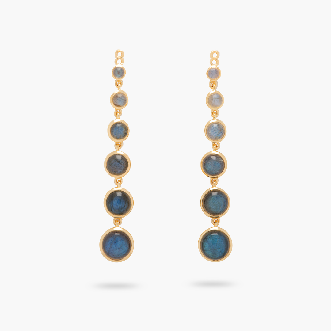 Freshwater Pearl and Labradorite Statement Earring