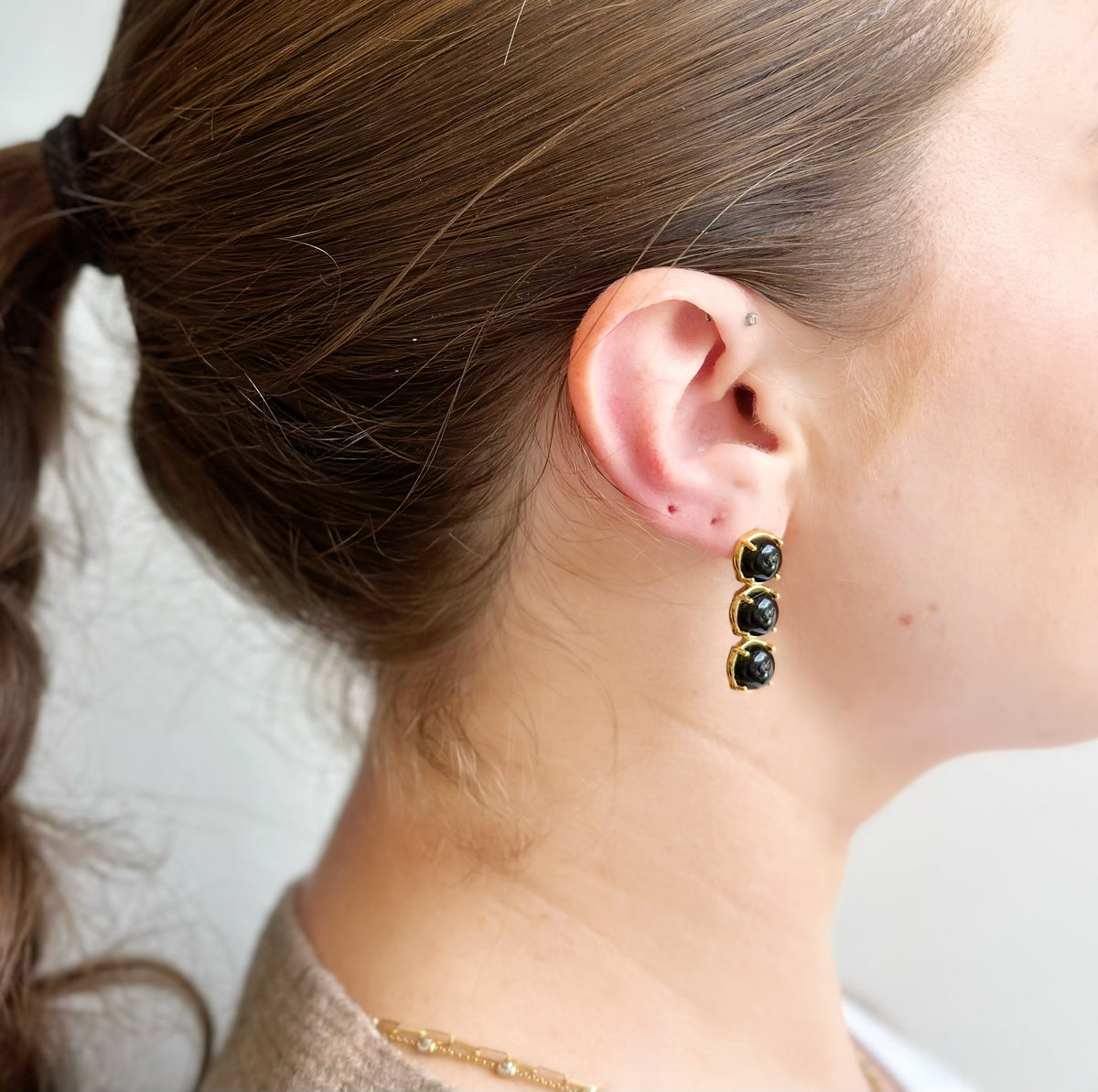 Amare Wear Black Onyx earrings