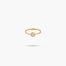 Amare Wear White Topaz Solitaire Ring- April Birthstone