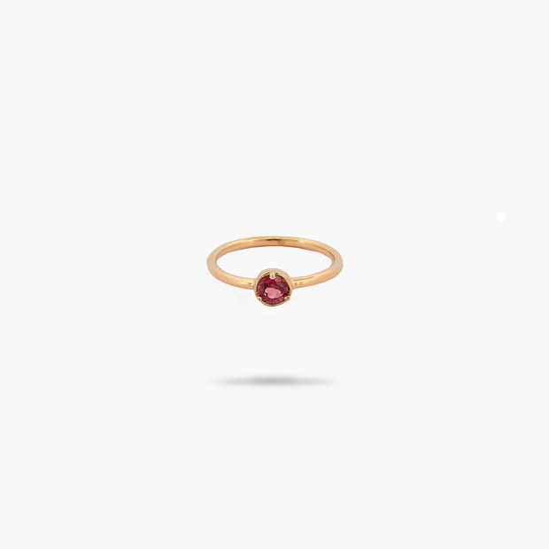 Amare Wear Garnet Solitaire Ring- Jan Birthstone