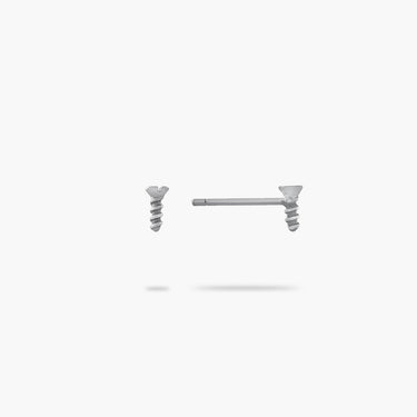 Screw Earrings Sterling Silver