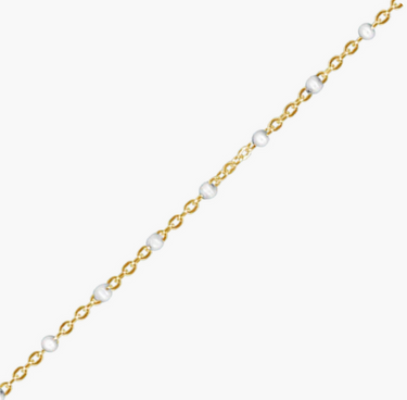 White Lollipop 14K Yellow Gold