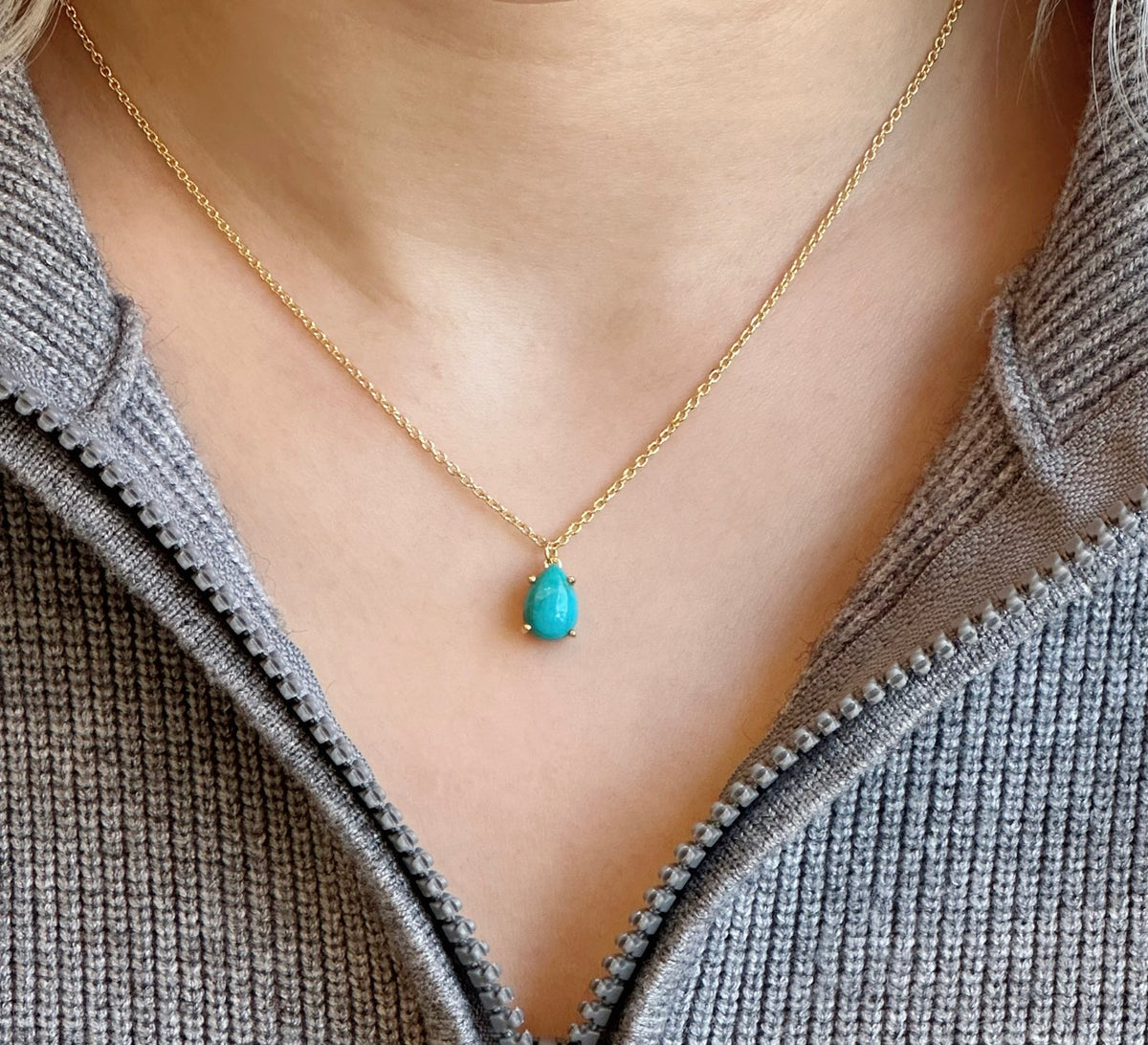 Amare Wear Celebration Collection - December Birthstone Necklace Turquoise