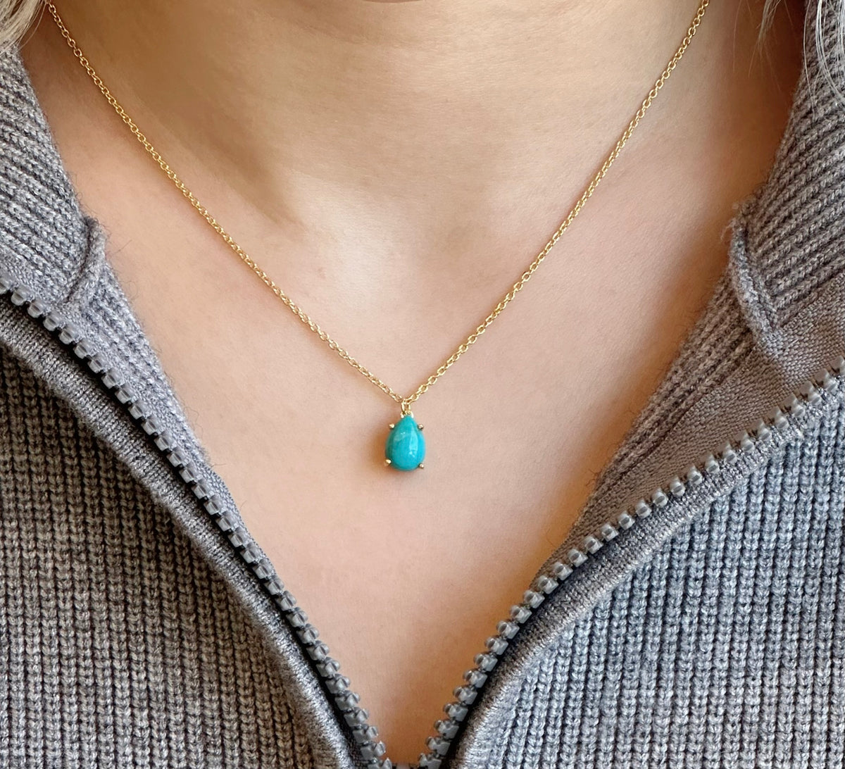 Amare Wear Celebration Collection - December Birthstone Necklace Turquoise