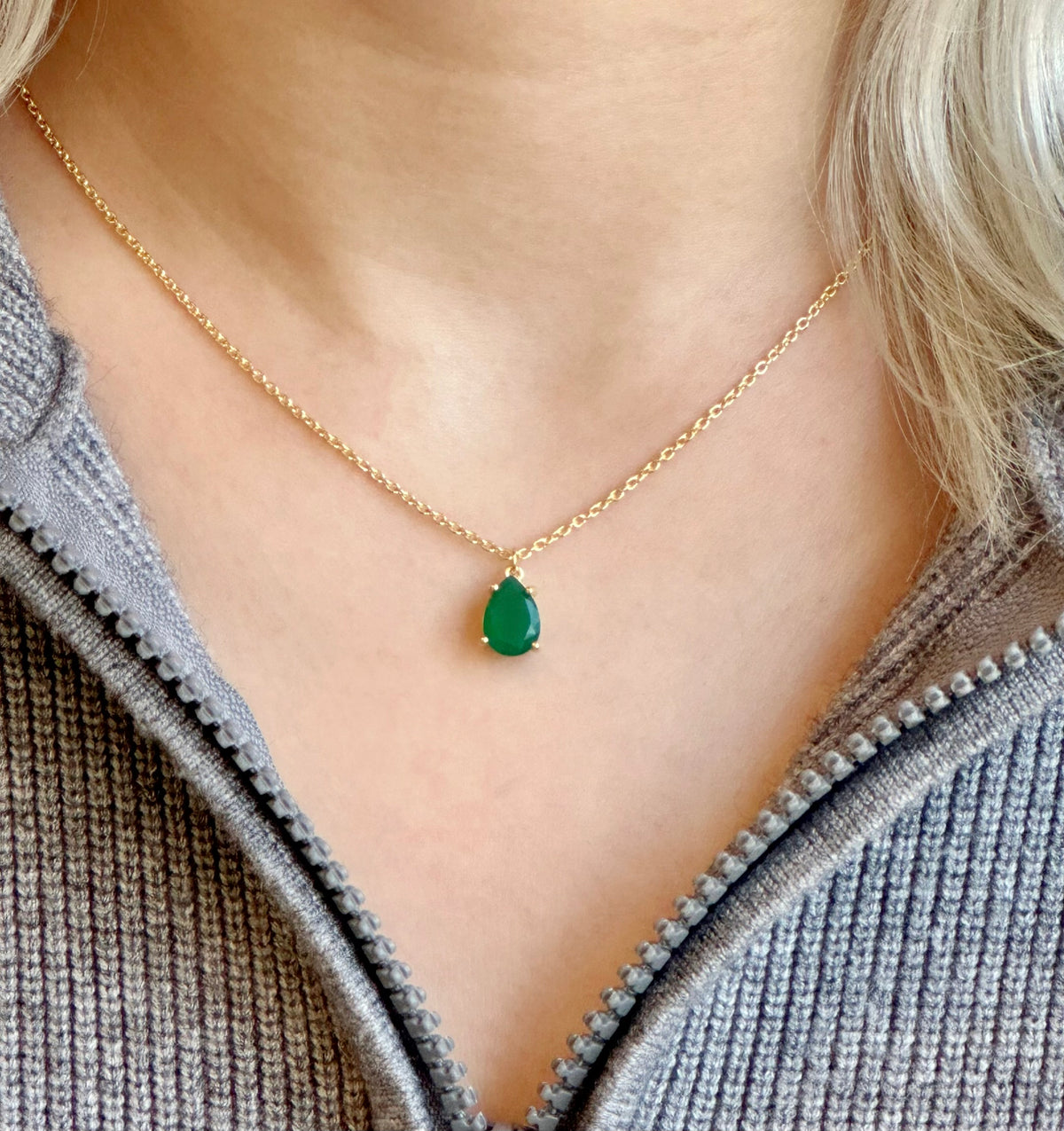 Amare Wear Celebration Collection - May Birthstone Necklace Emerald
