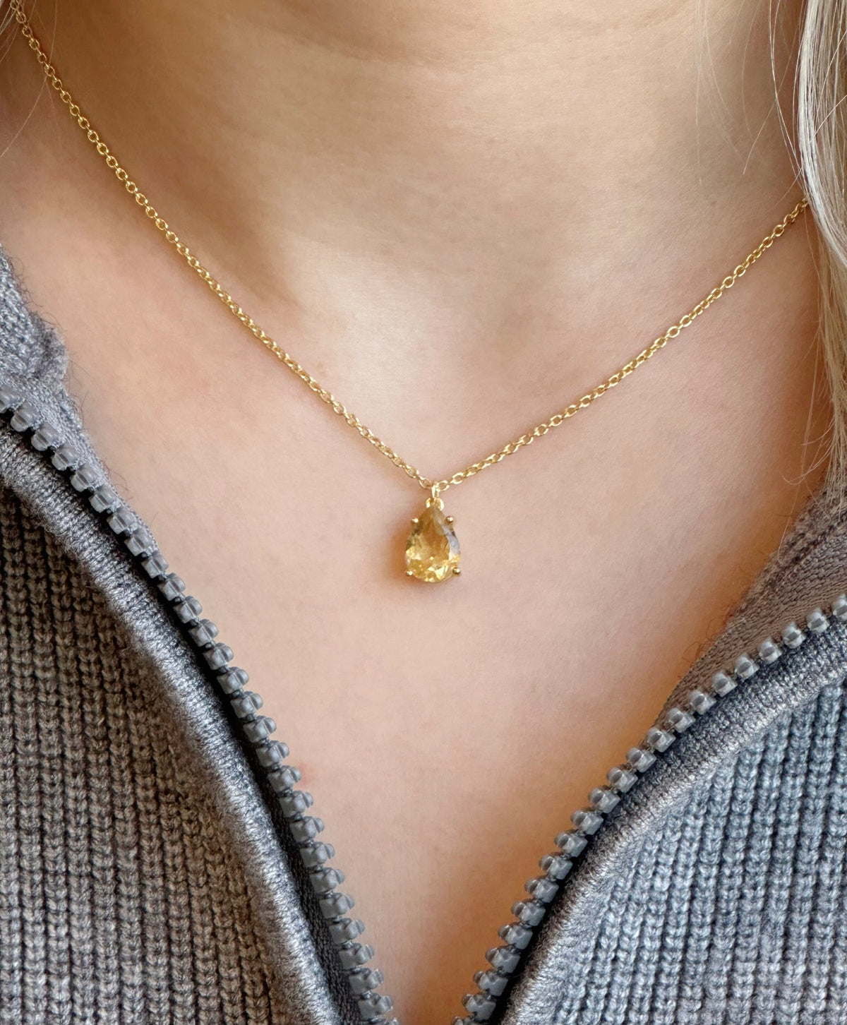 Amare Wear Celebration Collection - November Birthstone Necklace Citrine