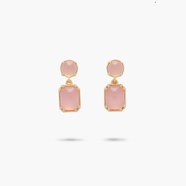 Amare Wear Pink Chalcedony Earrings