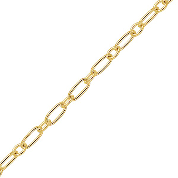 $35 14k Yellow Gold PJ Oval and Round Link Chain
