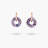 Amare Wear Oriental Inspired Freshwater Pearl Hoops and Labradorite Earrings