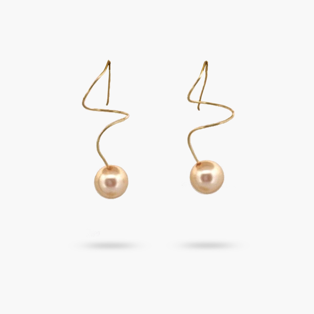 Champagne Swarovski Pearl Earring