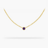 Birthstone Necklace February - Amethyst 14K Gold Necklace  Amare Wear Handmade Jewelry | Permanent Jewelry | Fine Jewelry | San Francisco 