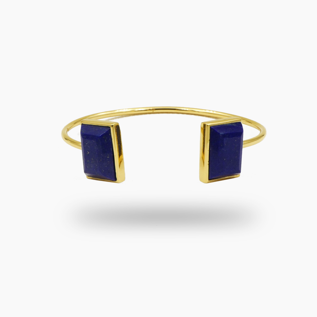 Amare Wear Handmade Jewelry Blue Lapis Minimal Cuff Minimal Cuff