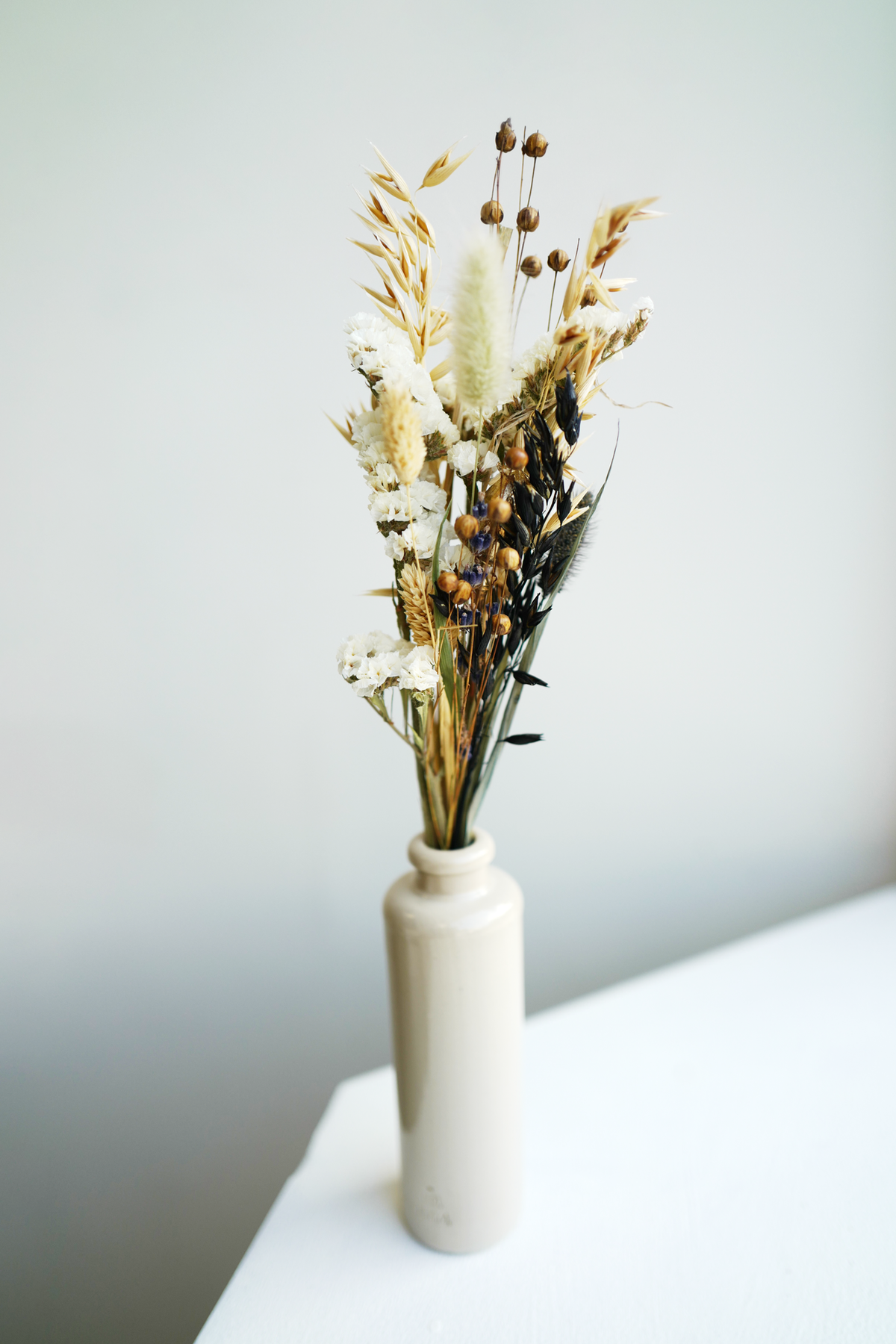 Gorgeous dried flowers in a vase