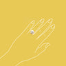 Swarovski Crystal Pearl Ring - White - AMARE WEAR